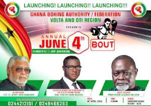 Volta and Oti Regional Boxing Federation to launch boxing event in honour of late Rawlings at Keta