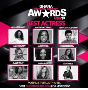 Moesha, Jackie Appiah, Nadia Buari, Others Nominated For Ghana Entertainment Award USA