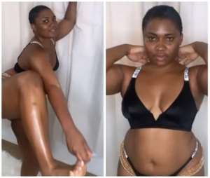 Former TV3 presenter Abena Korkor finally hit internet with completely naked photo