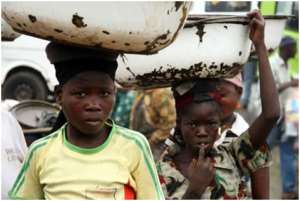 File photo: Migrant Children engaged in 'Kayayei' business