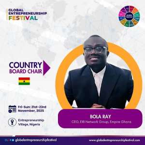 Bola Ray named Country Board Chair for Ghana at Global Entrepreneurship Festival 2025