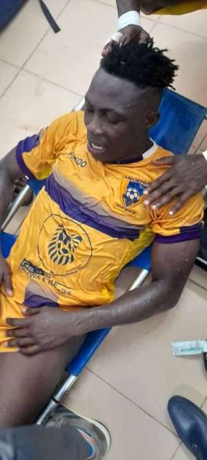 Justice Blay rushed to hospital after suffering career threatening injury in Medeama win over Legon Cities