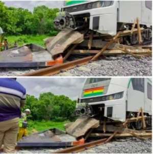 New train crashes on test run at Asuogyaman District