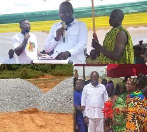 Manso Nkwanta MP donates 500 bags of cement to boost Essuowin SHS project