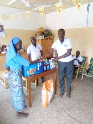 BigVisions presenting the items to management of the orphanage