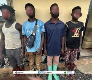 W/R: Police arrest 11 illegal miners for polluting river in Tarkwa-Nsuaem