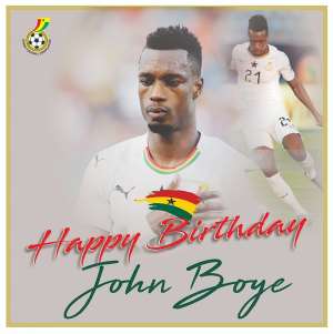 Ghana FA Celebrates Black Stars Defender John Boye On 33rd Birthday