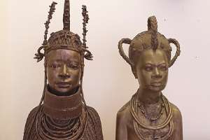 The two sculptures that the Church of England wants to return to BeninNigeria.