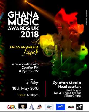 Ghana Music Awards UK to be launched in Ghana on May 18