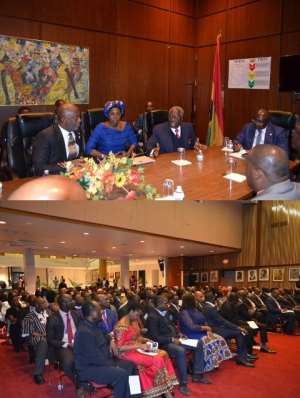 Vice President briefs Diasporan Ghanaians on debt management