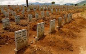Victims of Ebola laid to rest at Waterloo cemetery in Freetown, Sierra Leone