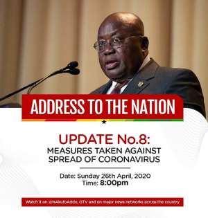 Covid-19: Akufo-Addo To Give 8th Address Today