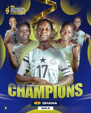 Ghana’s U-15 Girls crowned 2025 African Schools Football Champions after win over Uganda