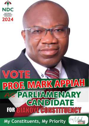 Im the Messiah for NDC victory in Biakoye — Prof Appiah