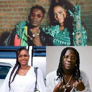 Shatta with Beyonce, Aisha and Stonebwoy