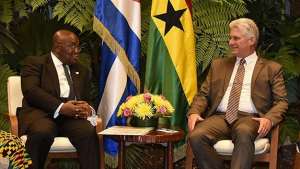 The Ghanaian leader, Nana Akufo Addo and Miguel Diacute;az-Canel Bermuacute;dez