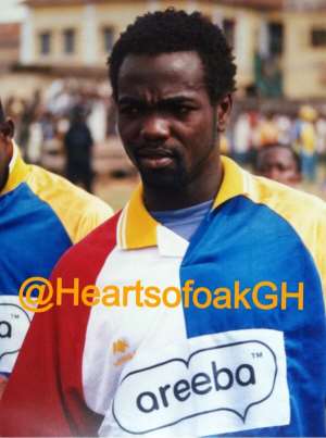 Prince Tagoe Wants To Play One Season For Hearts Before He Retires