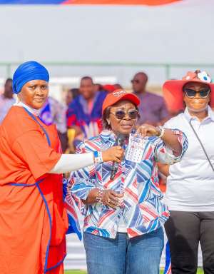 Frema Opare urges Ejisu residents to vote for NPP in crucial by-election