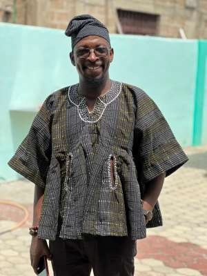 The CEO of T.Y Kente Travel & Tour  Mr. Thompson Yao Avornyotse