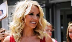 Singer Britney Spears during happy times