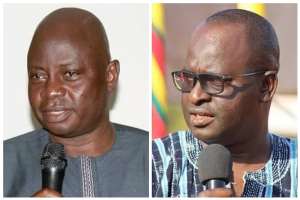 Former Upper East Regional Minister, Stephen Yakubuleft and former Upper West Regional Minister, Hafiz Bin Salih