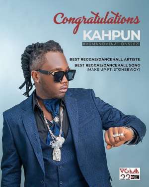 ReggaeDancehall fans congratulate Kahpun on his two VGMA nominations