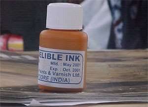Expired Indelible Ink Used For Registration Exercise