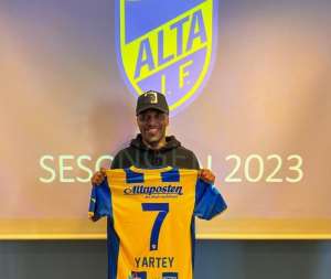 Ishmael Yartey completes move to Norwegian club Alta IF