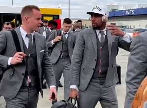 KP Boateng In 4,200 Suit Ahead Of Manchester United Clash In UCL