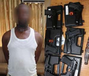 N/R: Man in possession of six foreign pistols arrested at Pigu