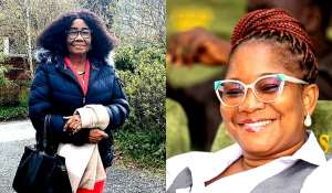 Mrs Gifty Akpene Kpodo (On the left), Mrs Josephine Dake-Abrahams (On the right)
