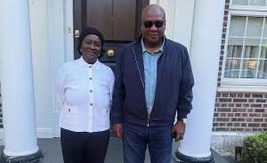 President Mahama visitsVice President Prof. Opoku-Agyemang on Mothers Day after her recovery