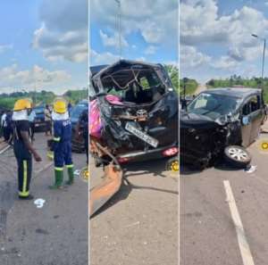 Two killed in Toyota Voxy accident, six injured in Bechem€“Techimantia road crash (Source - Graphiconline)