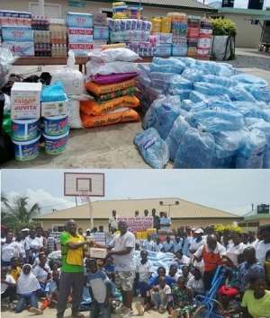 Accra Keep-fit Clubs donate to Echoing Hills Village