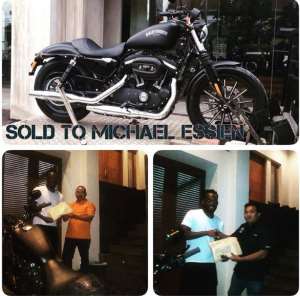 Persib Bandung star Michael Essien buys new Harley-Davidson motorbike