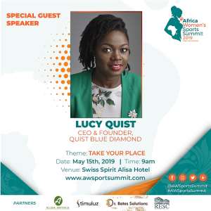 Lucy Quist Speaks At Africa Womens Sports Summit May 15
