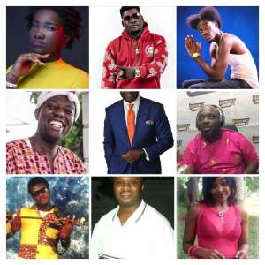 9 Dead Ghanaian celebrities