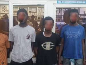 Ashanti Police arrest three suspected armed robbers in Kenyasi