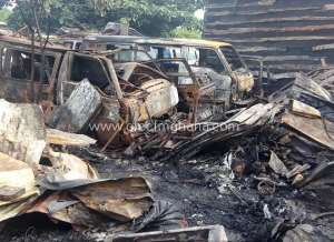 Kumasi: Fire Destroys 12 Cars, 5 Auto Mechanic Shops