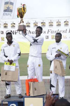 Ansah Sarfo and Grace Obuor win GNPC Ghanas Fastest Human 2021 final of finals in Kumasi