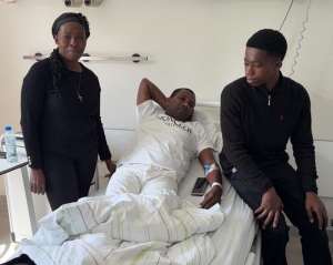 Akosua Serwaa Visits Ailing Business Mogul Kenpong at German Hospital