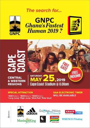 2019 GNPC Ghana's Fastest Human To Hit Cape Coast On May 25