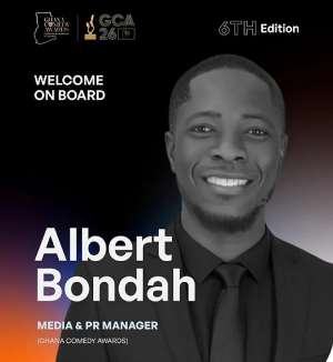 Ghana Comedy Awards appoints Albert Bondah as Media and Public Relations Manager