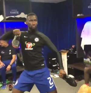 FOR LAUGHS... Antonio Rdiger Performs Outrageous Dance After Chelsea Pipped Man. Utd To Lift FA Cup Trophy VIDEO