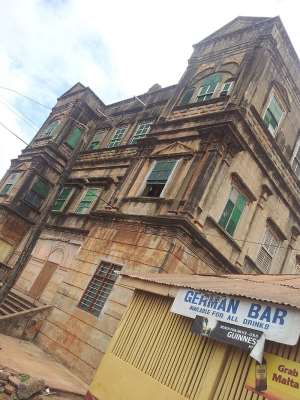 The magnificent Axim residence of the Founding President of the United Gold Coast Convention UGCC, George Alfred Grant, popularly known as 'Paa Grant', the 'Father of Gold Coast Politics'.