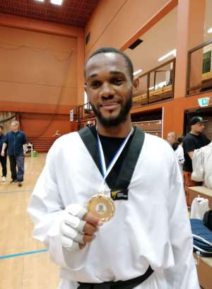 Selasi Damalie wins gold medal at Finnish Taekwondo League