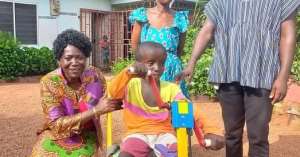 Della Sowah supports disabled orphan