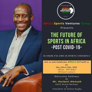 ASVG Presents Online Sports Conference On The Future Of Sports In Africa - Post Covid -19 On May 24  25