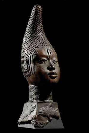 Queen-Mother Idia, Benin, Nigeria, now in the Ethnology Museum, Berlin, Germany.