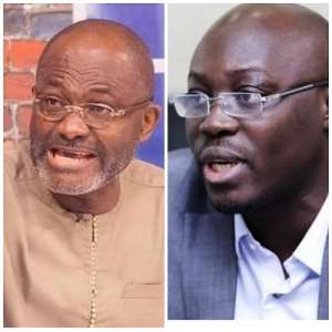 Kennedy Agyapong [left] and Ato Forson